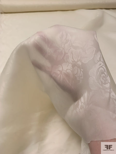 Ivory Italian Satin Organza