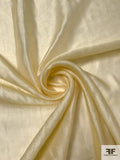 Italian 2-Ply Solid Polyester Organza - Pastel Yellow