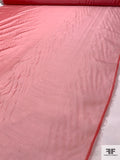 French Shimmer Iridescent Polyester Blend Organza - Watermelon Red / Silver
