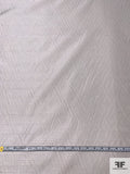 French Shimmer Iridescent Polyester Blend Organza - Dark Grey / Silver