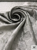 French Double-Side 2-Ply Spotted Novelty Jacquard Organza - Grey