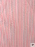 Vertical Striped Yarn-Dyed Linen-Like Blend - Pink / Coral / Mint / Lavender