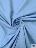 Made in Switzerland Small Geometric Design Brocade - Carolina Blue