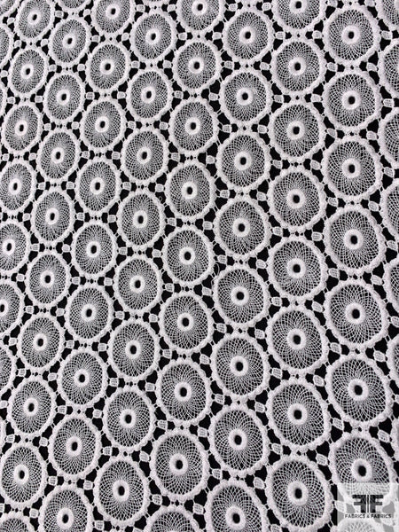 White Geometric Lace Print -  Canada