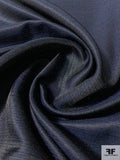 Double Faced Satin with Slightly Raised Weaving - Navy / Black