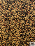 Animal Pattern Printed Velveteen - Golden Have / Black / Brick Orange