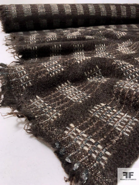 59 Brown Tweed Wool Blend Fabric – In-Weave Fabric