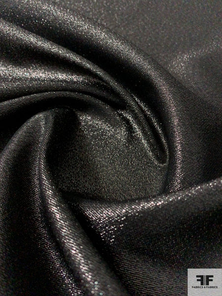 Italian Solid Satin Lamé - Black  FABRICS & FABRICS – Fabrics