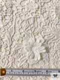 3D Floral Guipure Lace - White