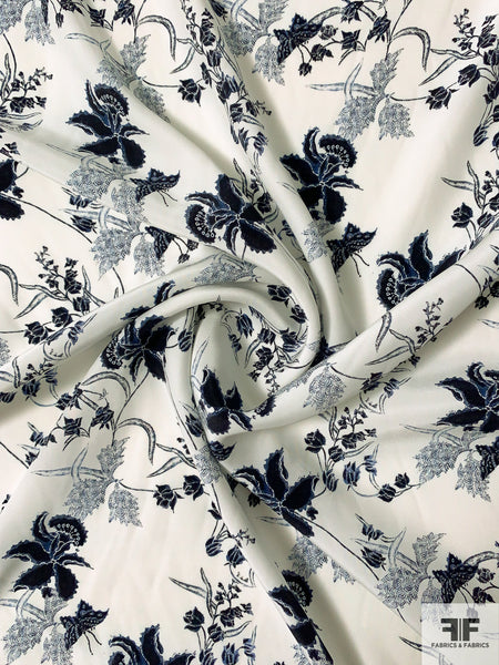 Toile Printed Silk Shantung - Navy/White  FABRICS & FABRICS – Fabrics &  Fabrics
