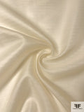 Italian Shadow Striped Heavy Silk Organza - Buff Ivory