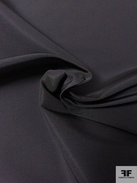 NY Designer Fabrics Black Silk Faille Fabric by The Yard