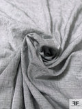 Yarn-Dyed Voile Cotton Shirting - Black / White