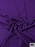Solid Wool Crepe - Dark Purple