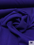 Solid Wool Crepe - Purple Navy