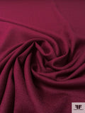 Solid Wool Crepe - Wine Red