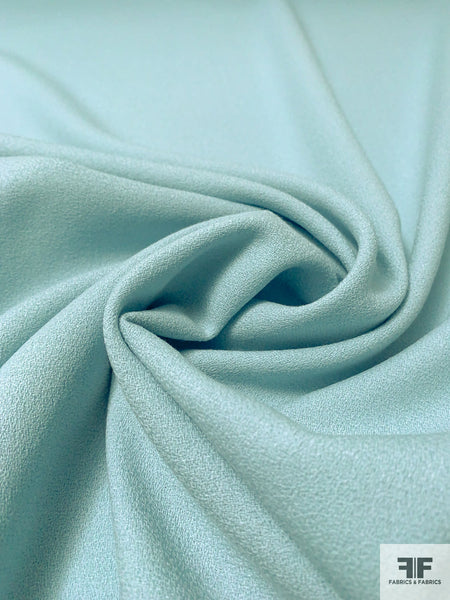 Cloud Grey Solid Crepe Fabric, Lightweight Polyester Silky Solid, Clothing and Apparel, By The yard