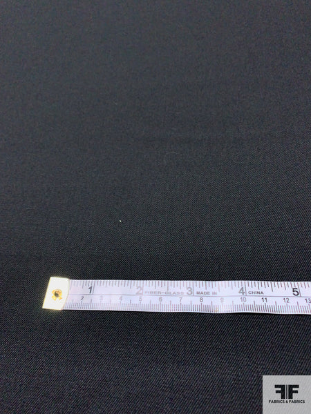 Reventon black cryf wool gabardineサイズ2 Solid Wool Gabardine Suiting - Black | FABRICS & FABRICS – Fabrics
