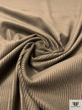 Solid Wide Wale Cotton Corduroy - Dark Taupe