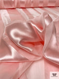 Satin Striped Burnout Silk Chiffon - Ballet Pink