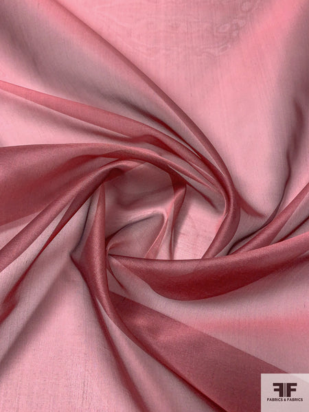 Silk fabric, Versace Old World Rose Silk Organza (Made in Italy