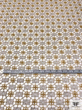 Geometric Metallic Lightweight Guipure Lace - Gold / Silver
