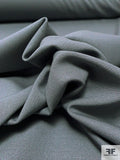 Italian Solid Stretch Wool Gabardine Suiting - Grey