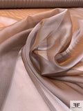 Iridescent Silk Chiffon - Antique Medium Taupe