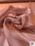 Iridescent Silk Chiffon - Dusty Mauve
