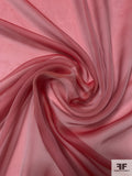 Iridescent Silk Chiffon - Tinted Rose