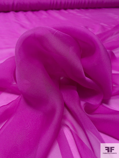 deep fuchsia silk, CHIFFON