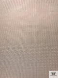 Italian Checkered-Weave Silk Faille - Beige