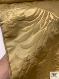 Damask Metallic Satin Jacquard Brocade - Warm Gold