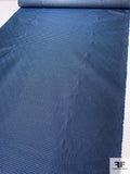 Micro-Geometric Silk Necktie Jacquard Brocade - Blue / Black / Silver