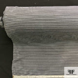 Striped Double Layer Knit - Black/Grey