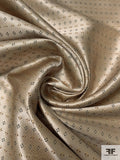Diamond Dot Silk Necktie Jacquard Brocade - Gold / Turmeric / Black / Grey