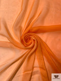 French Ombré Printed Silk Chiffon - Orange