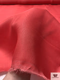 J Mendel Italian Twill-Weave Silk Gazar - Strawberry Red