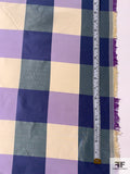 Plaid Yarn-Dyed Silk Taffeta - Purple / Lavender / Grey / Beige