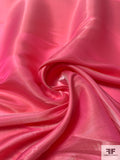 Italian Glossy Silk Blend Lightweight Mikado Satin - Watermelon Pink