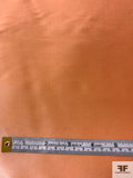 Italian Glossy Silk Blend Lightweight Mikado Satin - Cantaloupe Orange