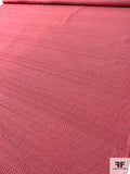 Linear Textured Brocade - Brick Pink