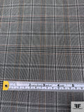 Plaid Traditional Suiting - Black / Light Grey / Rust / Coral
