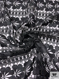 Art Deco Guipure Lace - Black