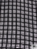 Windowpane Grid Guipure Lace - Black