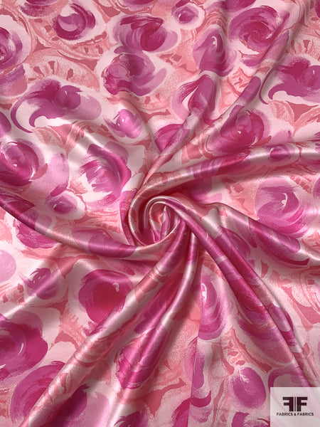 Magenta Charmeuse Silk Fabric