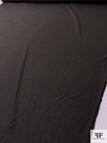 Shadow Striped Lightweight Wool Traditional Suiting - Black / Ecru