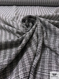 French Malhia Kent Spring Tweed Suiting - Black / Off-White