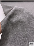 Italian Soft Coating-Like Jacket Weight Knit - Heather Grey