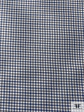 Gingham Check Yarn-Dyed Cotton Shirting - Grey / Dusty Blue / White